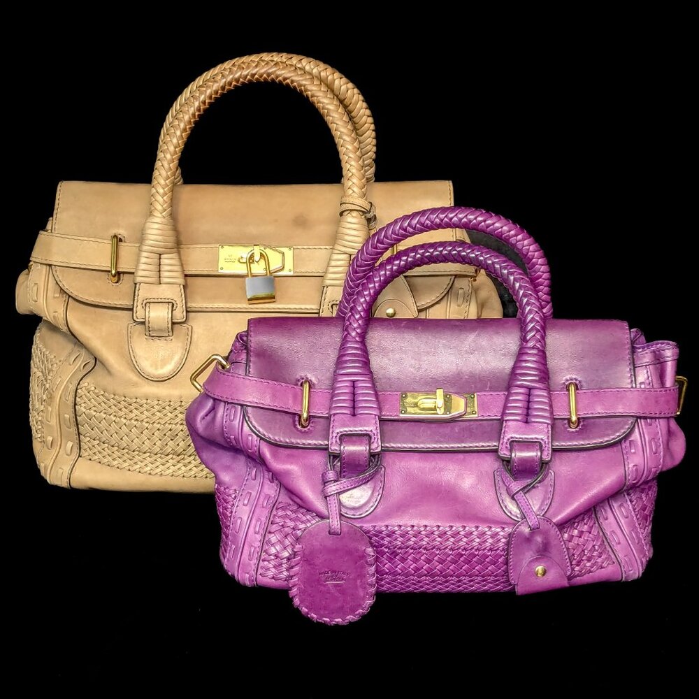 GUCCI Limited Edition Handmade Natural Leather Bag Large - UNICORN ALERT! - Picture 15 of 15